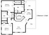 Lakeside Manor_2 Bedroom Floor Plan
